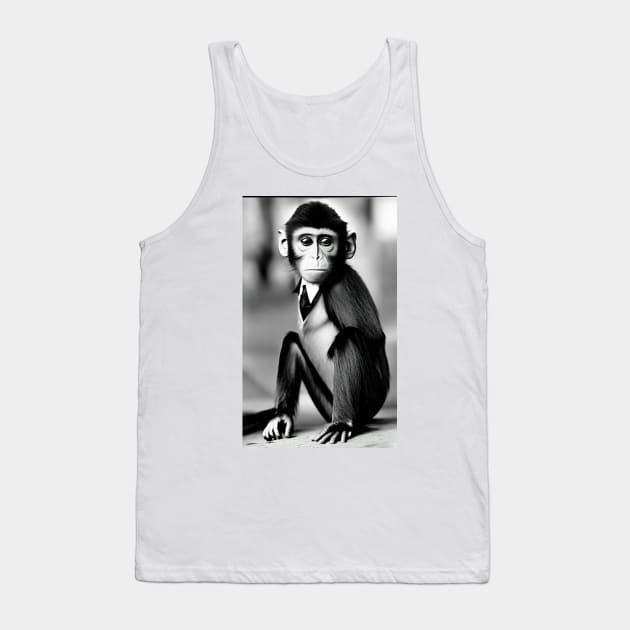 Illegal Monkey Dressed Up For Buissness Tank Top by ShopSunday